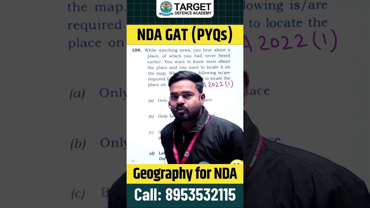 NDA Geography | Geography for NDA 1 2026 | Geography for NDA, CDS & AFCAT 🌍 