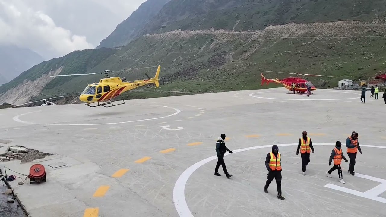 Kedarnath me helicopter kaha se odte h