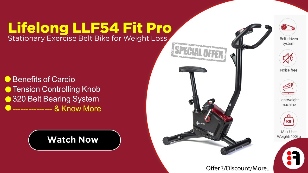 Lifelong LLF54 Fit Pro | Review, Stationary Exercise Belt Bike for Weight Loss @ Best Price in India