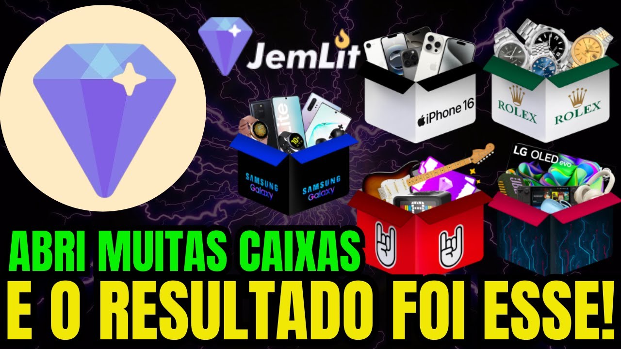 🎁ABRI MUITAS CAIXAS MISTERIOSAS E O RESULTADO FOI ESSE! JEMLIT