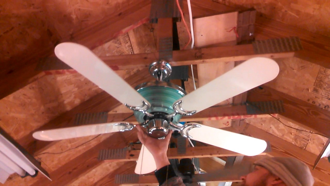 Beverly Hills Fan Co Deco Ceiling Fan in chrome (cameo appearance by Reece)