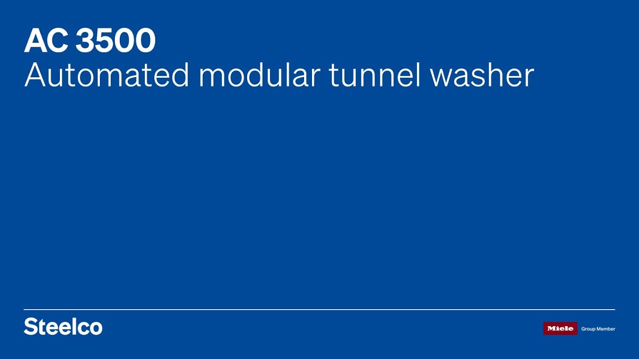 AC 3500 Tunnel Washer | Biomedical Research | Steelco Group