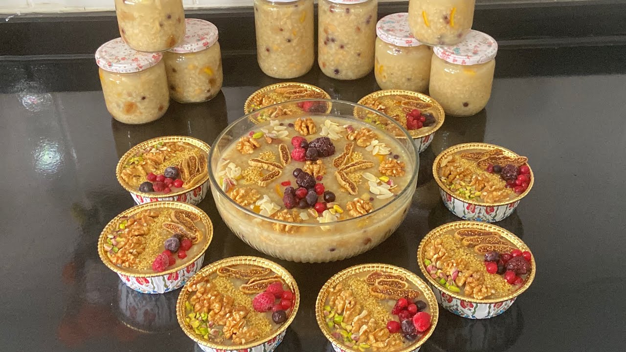 KONSERVE AŞURE 💯SAATLERCE KAYNATMADAN TAM ÖLÇÜLÜ AŞURE NASIL YAPILIR? KARARMADAN AŞURE YAPIMI