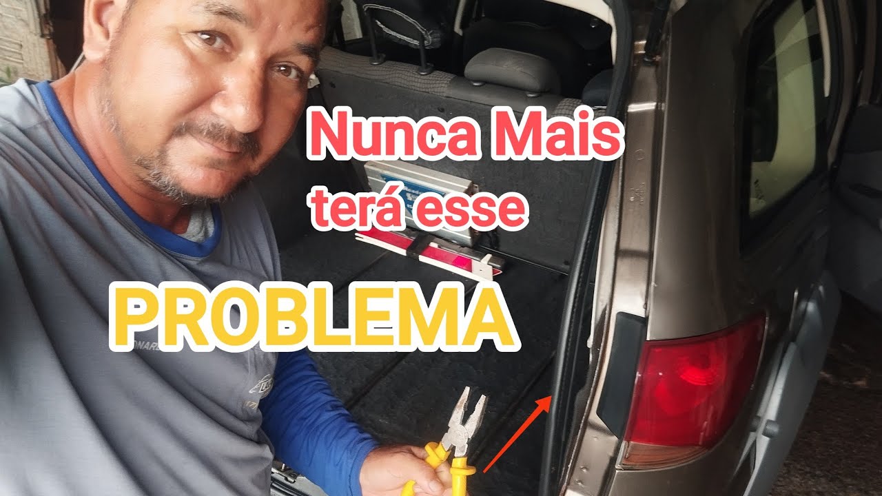 Como prender a borracha da porta de seu carro que está se soltando.