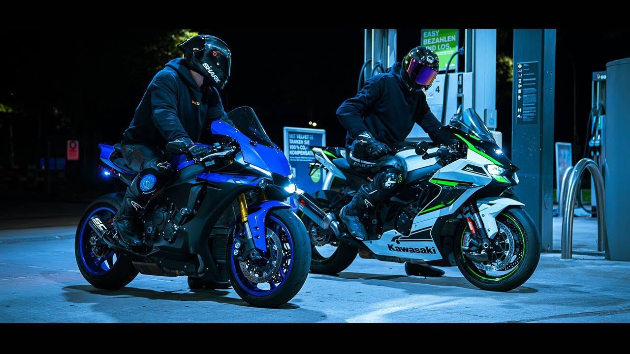 YAMAHA YZF R1 x KAWASAKI Ninja ZX-10 R | 4K
