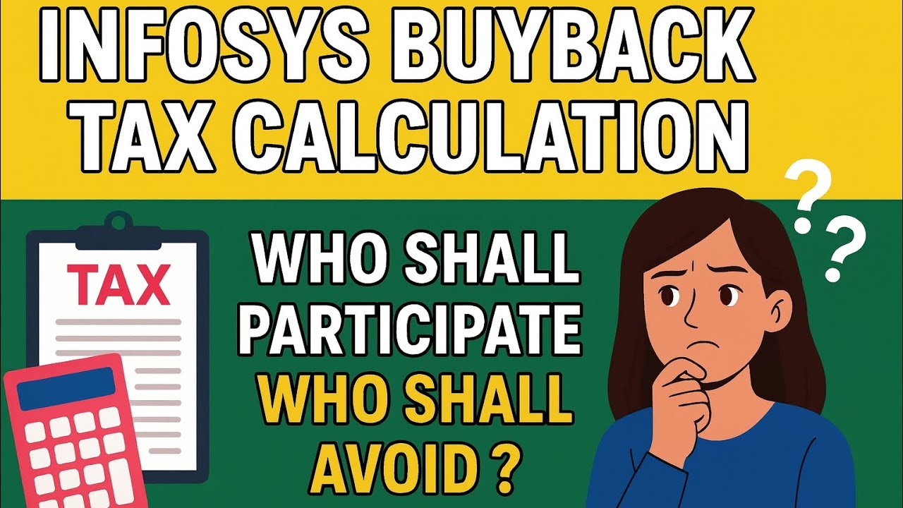 INFOSYS BUYBACK TAX CALCULATION | WHO SHALL AVOID ?#buyback #share #infosys #tax#buyback #money#tips