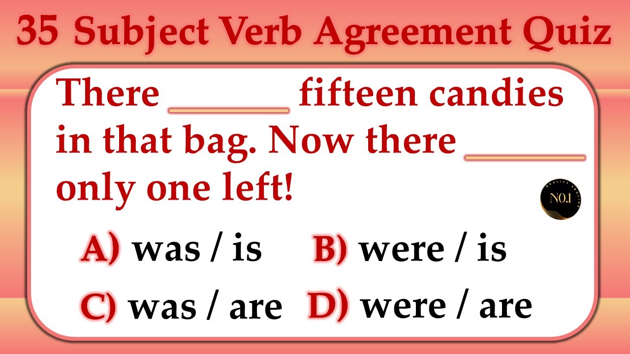 35 Subject-Verb Agreement Quiz | Test Your Grammar Skills! 📚 Most Common Subject-Verb Mistakes |No.1