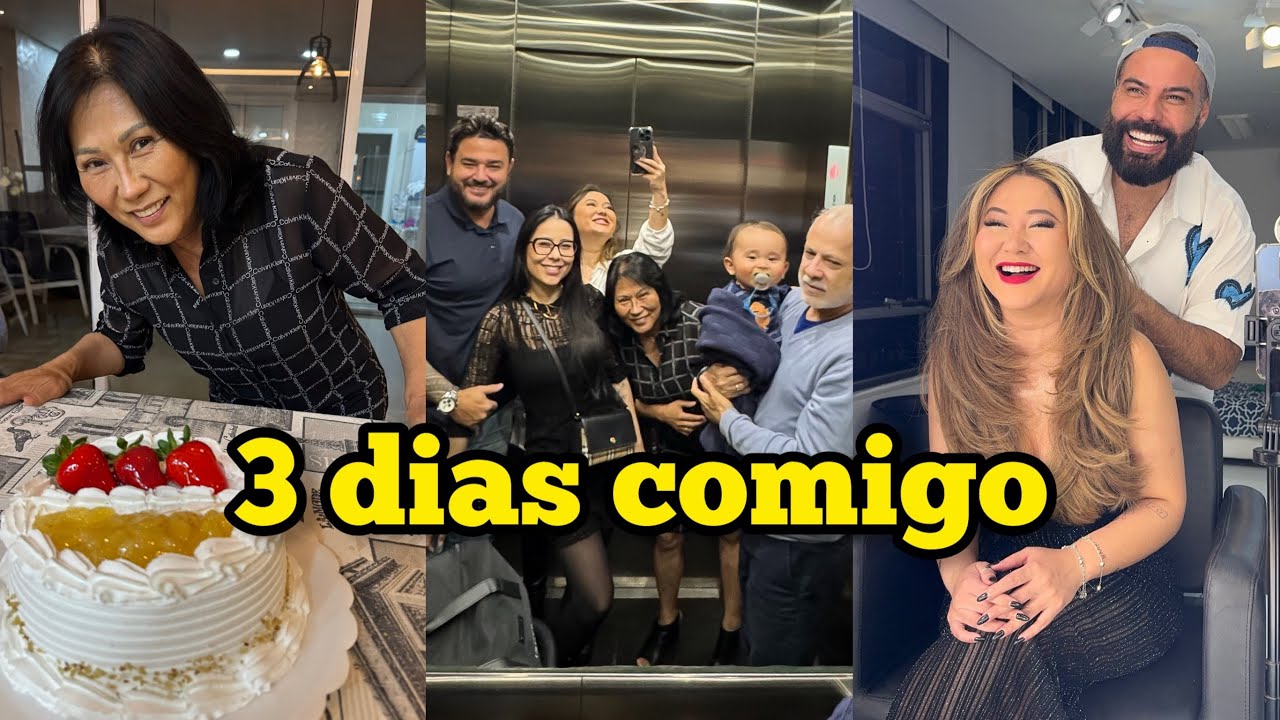 Três dias comigo: aniver da mamãe | Fui pra casa do Baiano | Mudei o cabelo com o Bruno