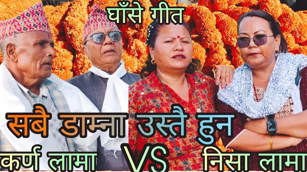 NEW : सबै डाम्ना उस्तै हुन | karna lama vs nisa lama | bishnudevi mandir ghase geet | sunita lama 