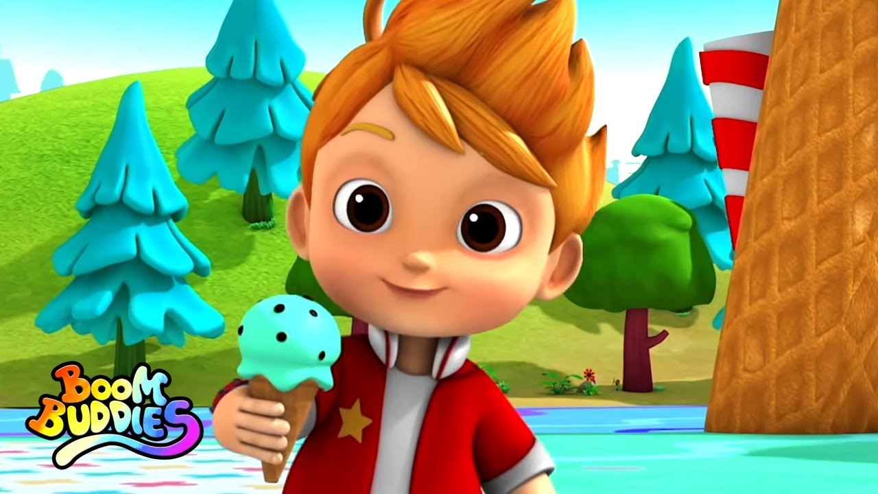 Chanson de cr&egrave;me glac&eacute;e | Dessins anim&eacute;s | Comptines b&eacute;b&eacute; | Boom Buddies en Fran&ccedil;ais | Pr&eacute;scolaire