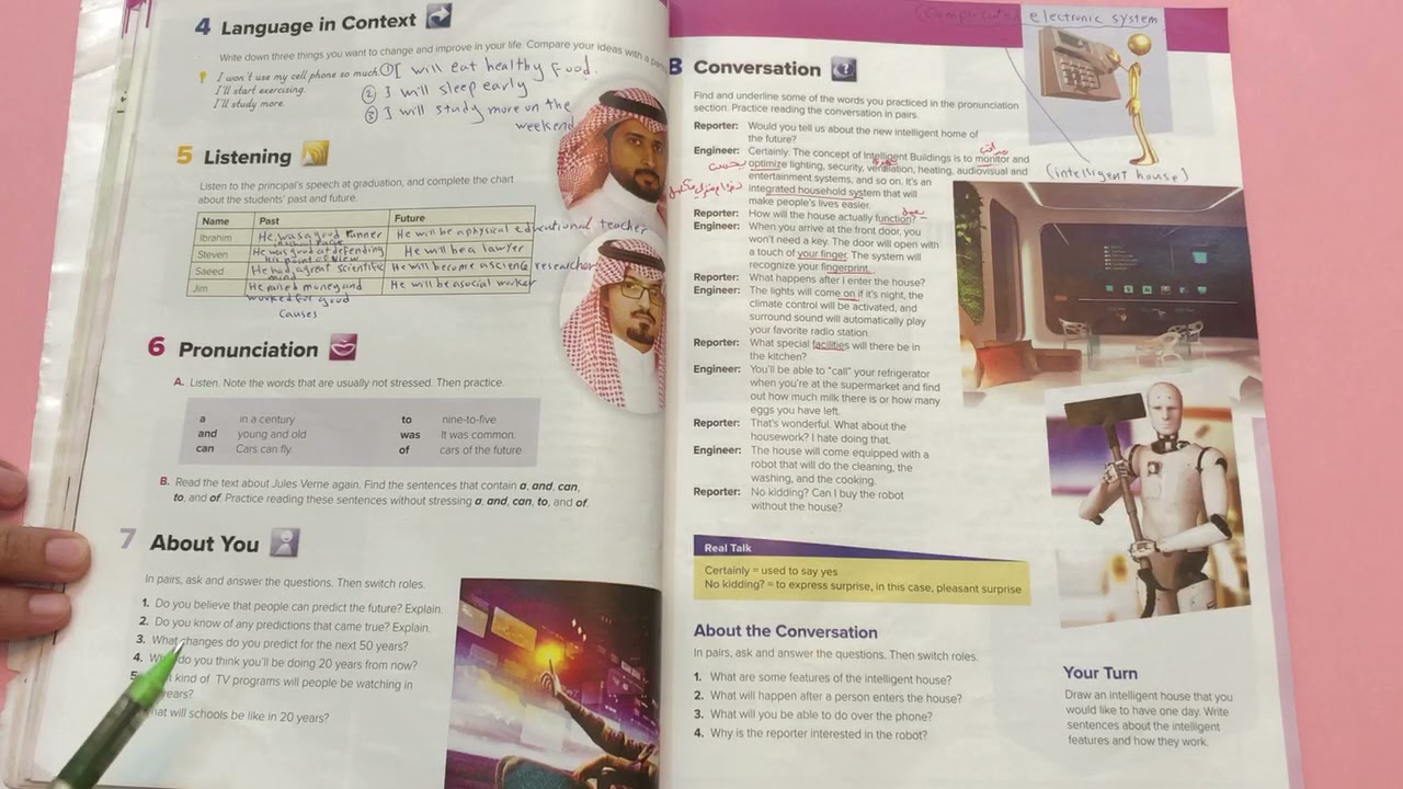 منهج الصف الاول ثانوي  ف ١ 
الوحدة الثالثة  درس
Language in context