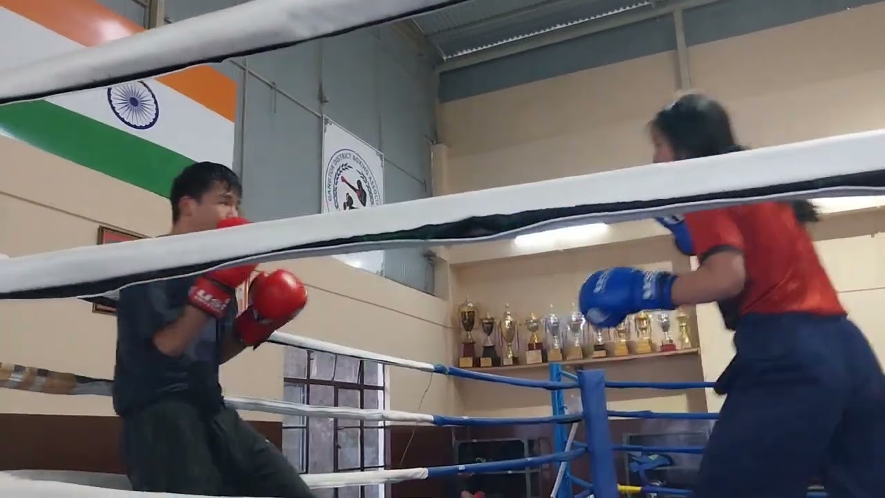 Sonam & Yangchen second round sparing #Boxing #shorts #Nagesh vlogging 