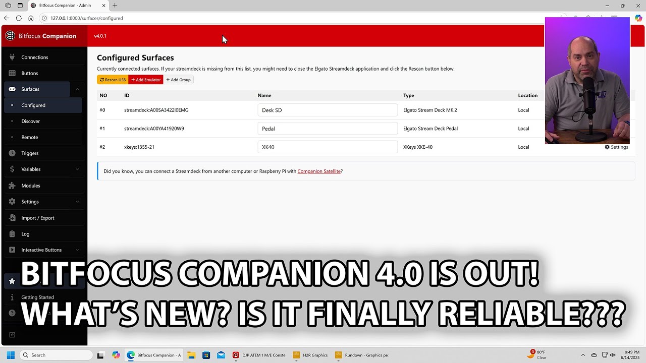 Bitfocus Companion 4 0 is Out!!! What's New? Is it Reliable Enough for Professional Work???