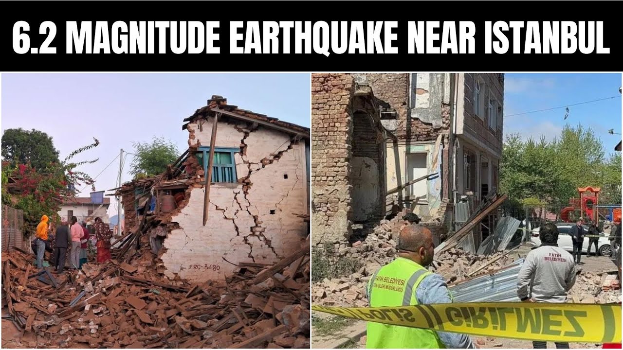Istanbul residents flood streets after 6.2-magnitude quake