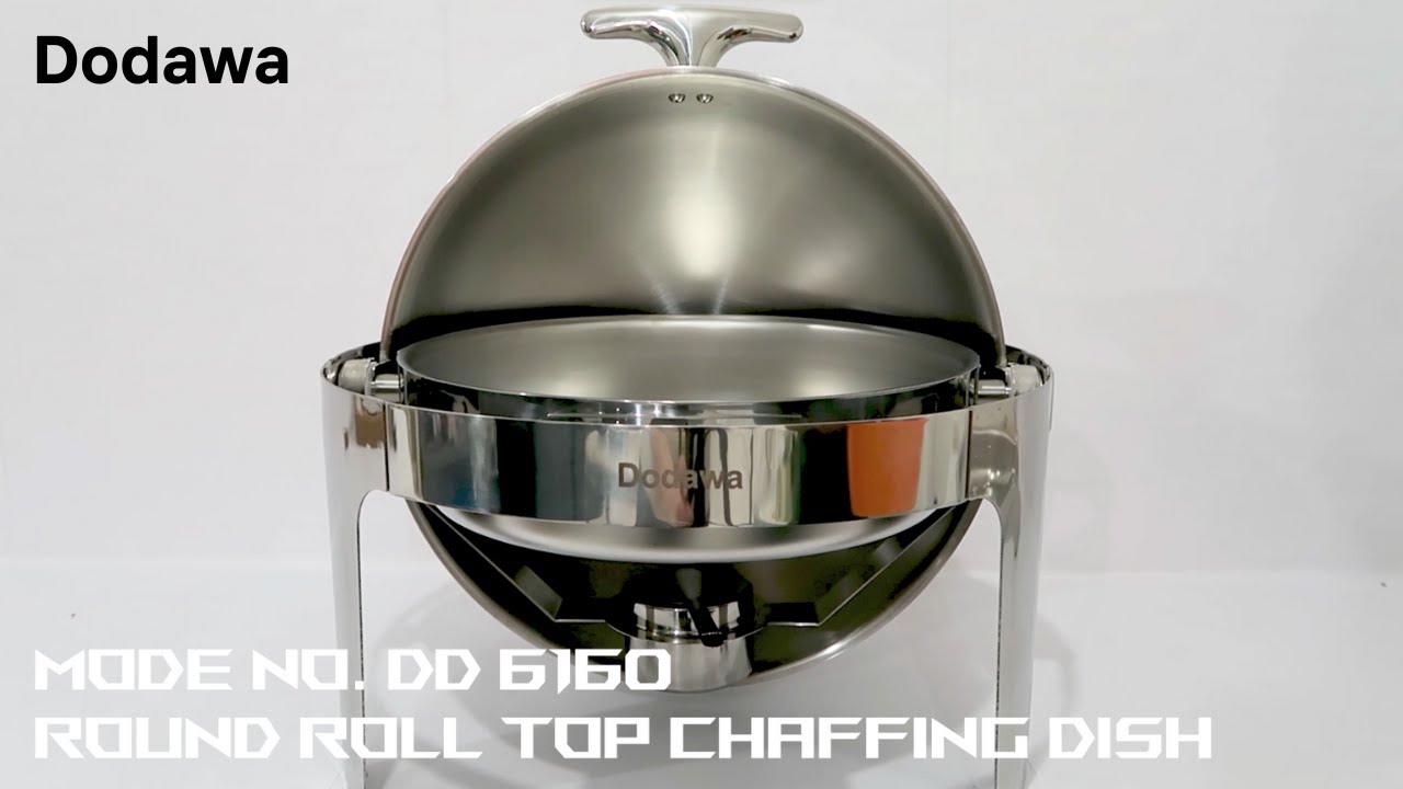 Round Roll Top DD 6160 / Chafing Dish Elektrik & Gas Mode No. DD 6160 - Alat Makan Prasmanan Listrik