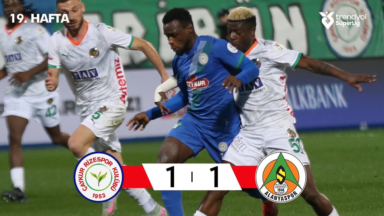 Çaykur Rizespor (1-1) Alanyaspor - Highlights/Özet | Trendyol Süper Lig - 2025/26