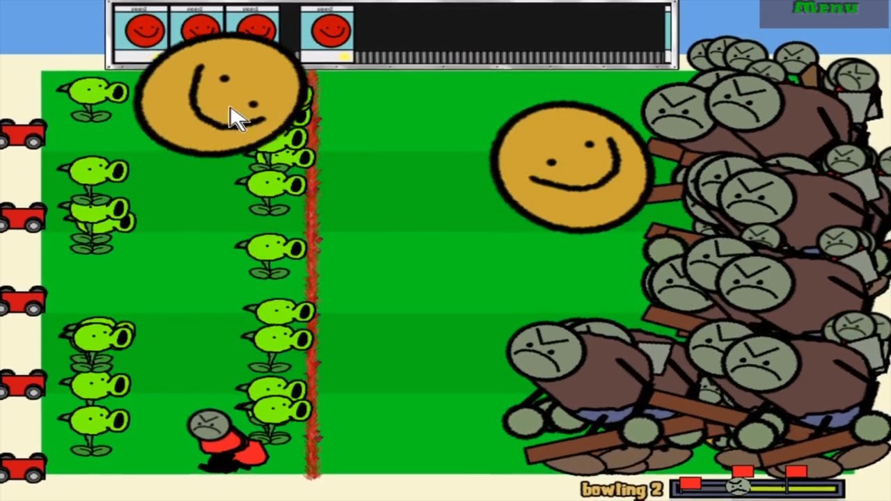 Giant Wallnut Bowling vs Gargantuar Zombies - Plants vs Zombies Epic Hack (Paint Pack Version)