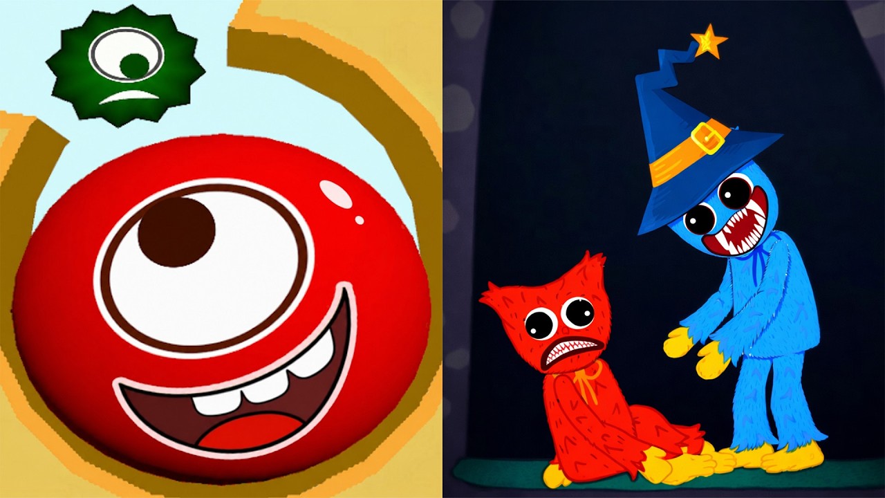 Hungry Balls Vs Hugy's Funny Animated Story All Levels Gameplay Android, iOS