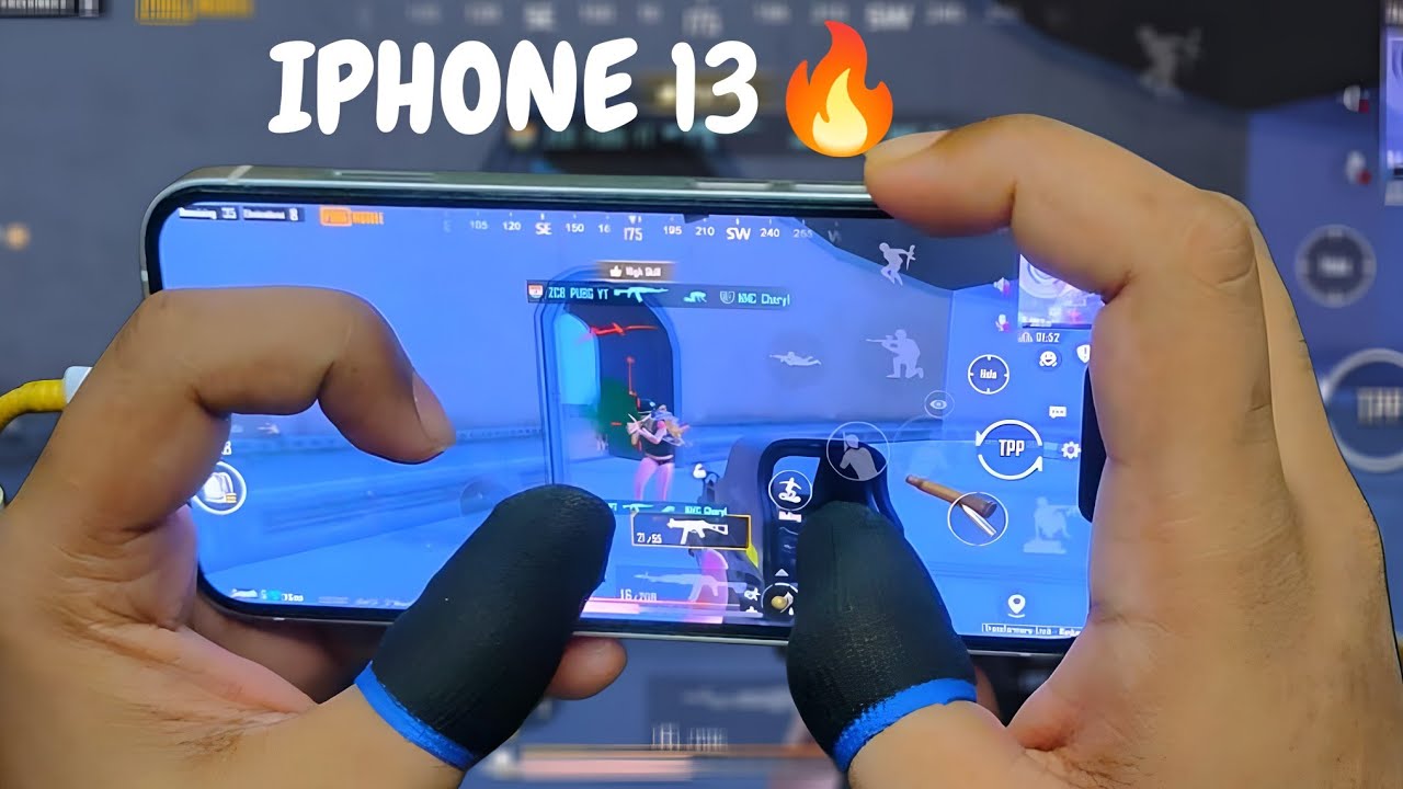 IPHONE 13 Handcam Pubg 🔥 Four Finger + Gyroscope / Pubg Test 2025