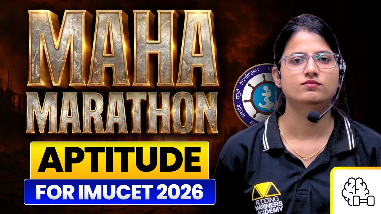 IMUCET 2026 Aptitude Full Syllabus | 3 Hours Marathon | BM Merchant Navy
