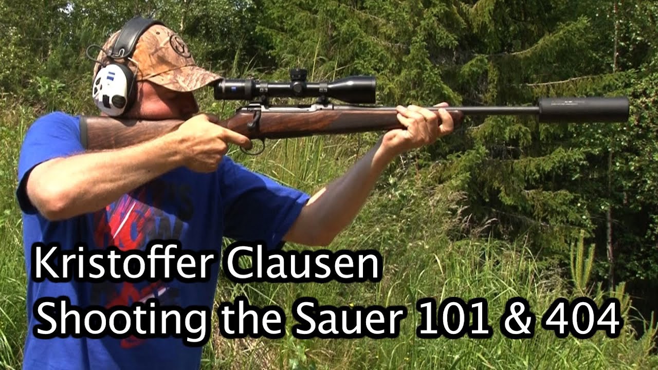 Кристоффер Клаузен стреляет из винтовок Sauer 101 и 404.
