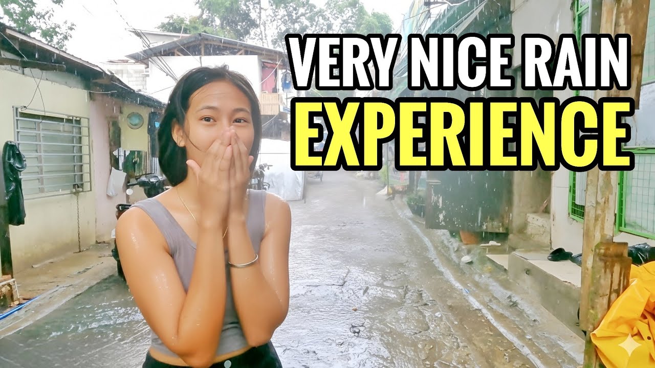 PRETTIEST in THE RAIN | FILIPINO PEOPLE LIKE PLAYING in THE RAIN | AUTHENTIC PHILIPPINES [4K HDR] 🇵🇭