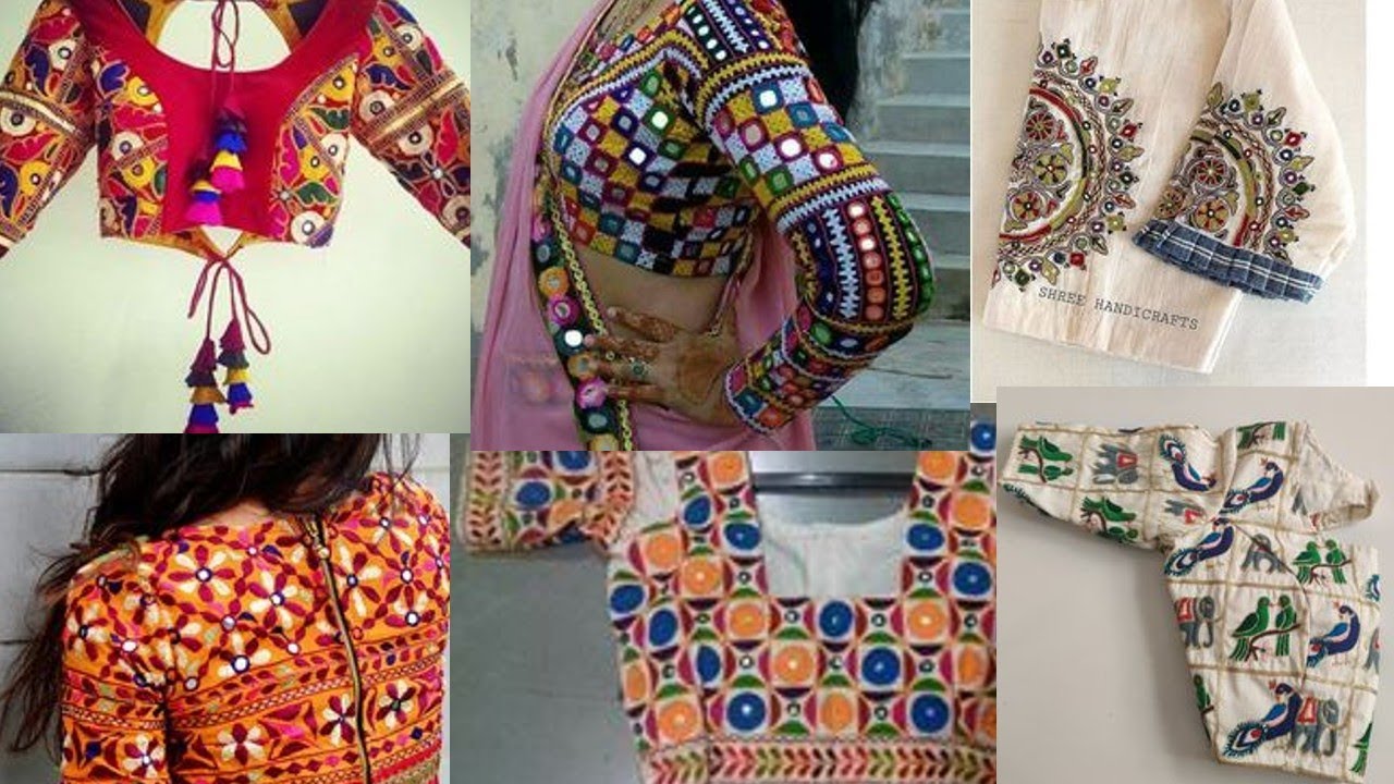 Sindhi,Marwadi,Rajasthani Hand Embroidery Karahi blouse designs