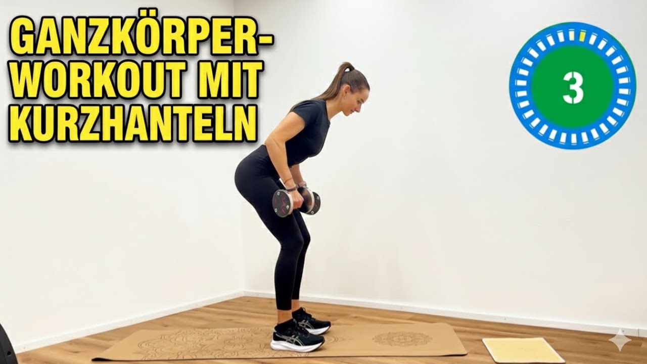 Ganzkörper-Workout mit Kurzhanteln | Kraft & Energie in kurzer Zeit