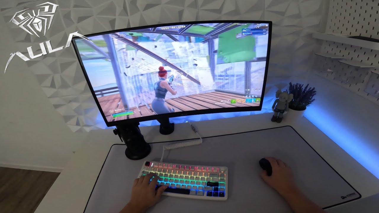 Unboxing the Aula F75 Keyboard + Fortnite POV | Satisfying Keyboard & Mouse Sounds + Lofi Chill 🎧🎶