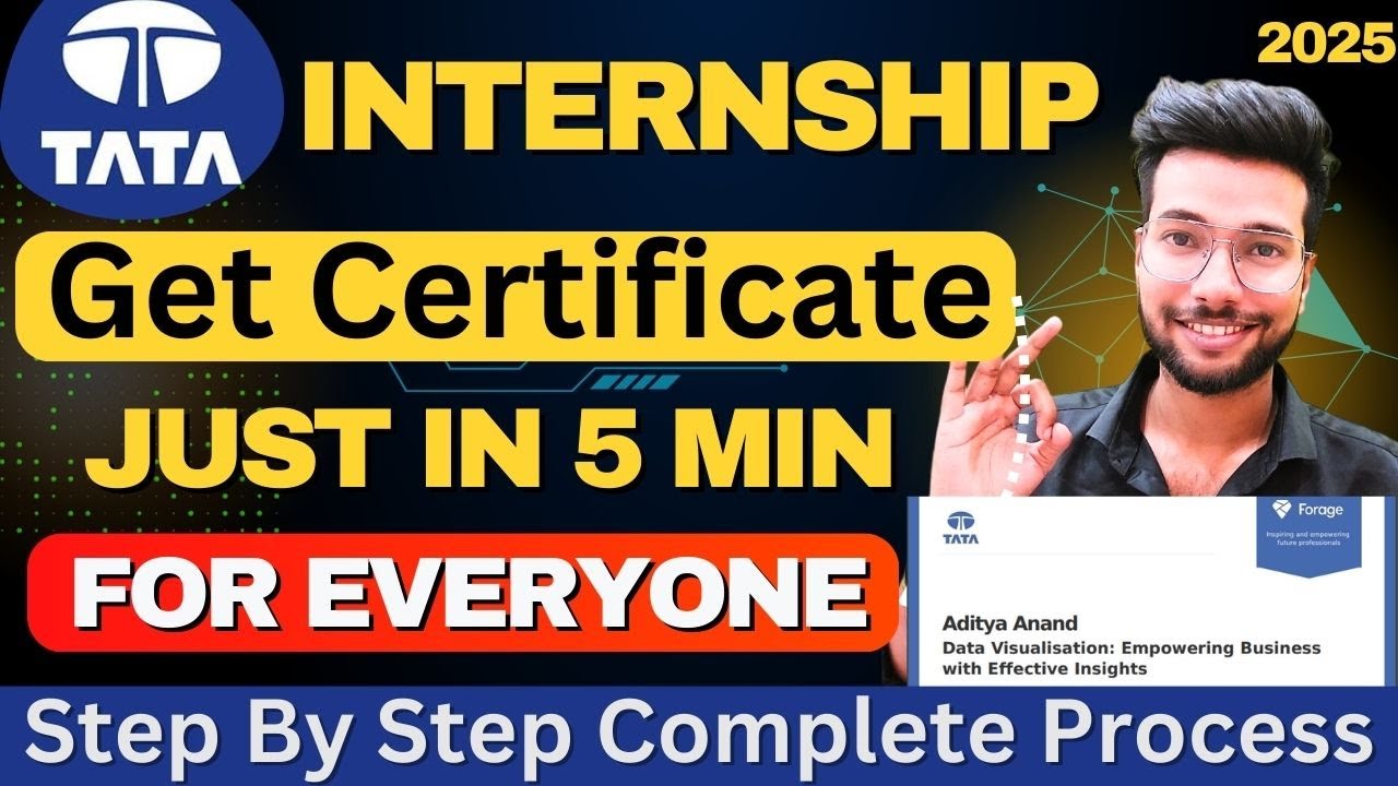 Tata Virtual Internship Program Complete Guide | Get Certificate In 5 minutes