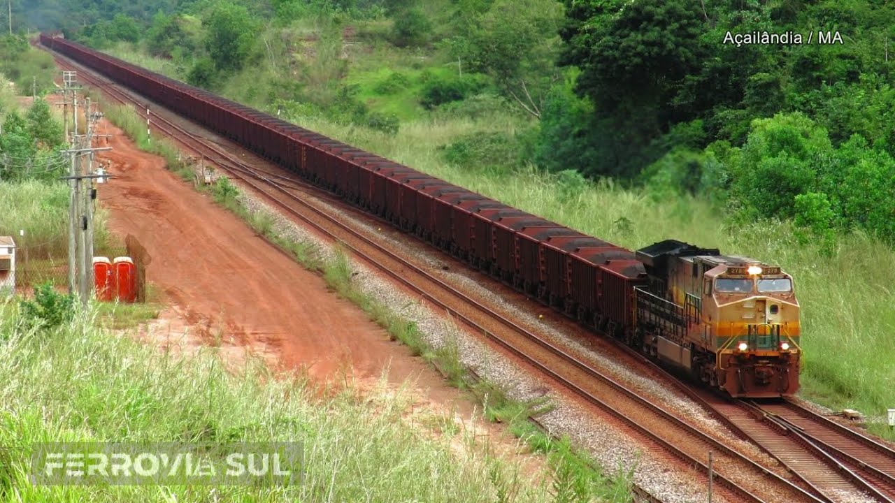 O maior Trem do Mundo na estrada de ferro Carajás