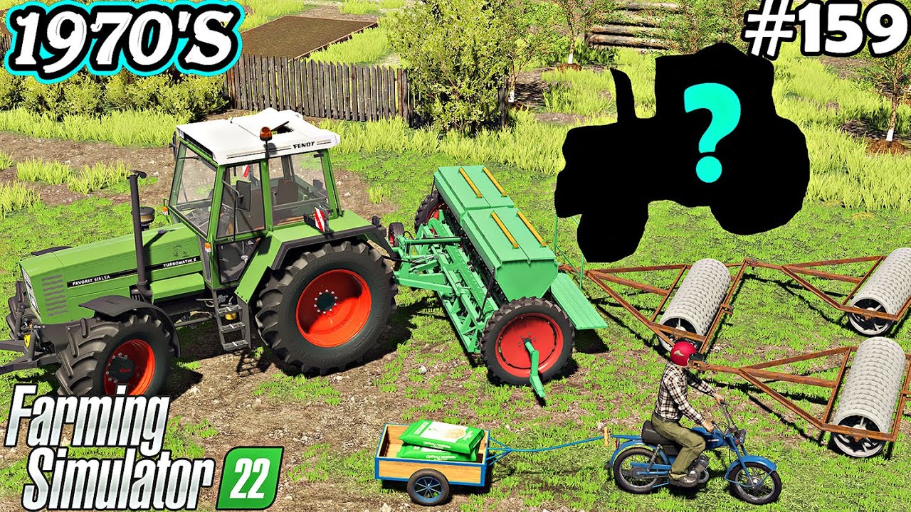 1970'S. Buying a NEW TRACTOR. Sowing FIELD GRASS. Farming Simulator 22. FS 22. Timelapse Ep.159
