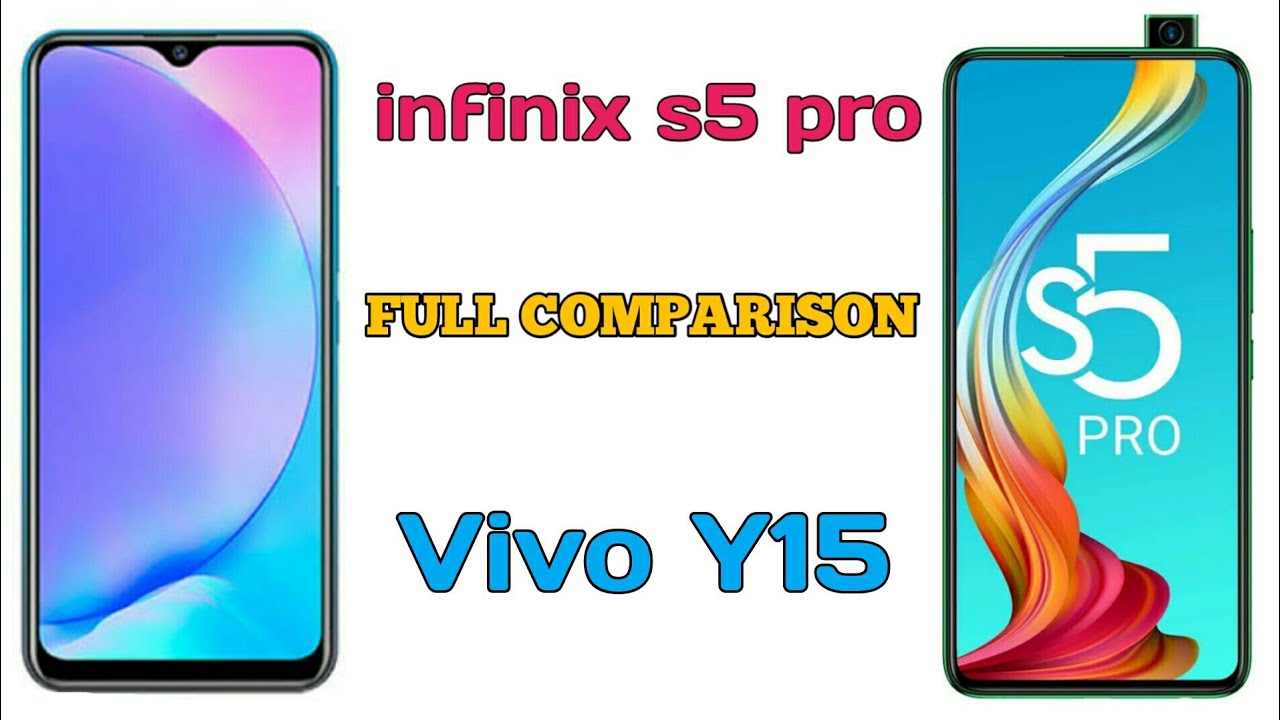 Vivo Y15 vs infinix S5 pro comparison videos