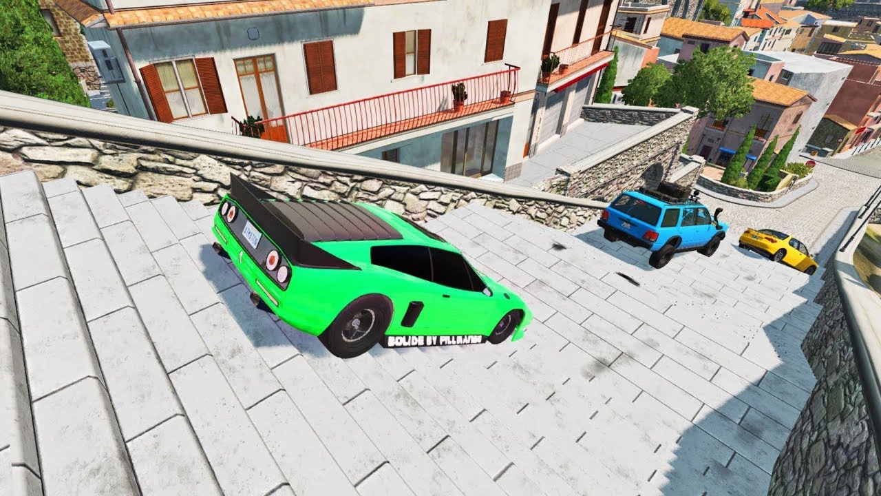 Cars vs Stairs #2   BeamNG Drive
