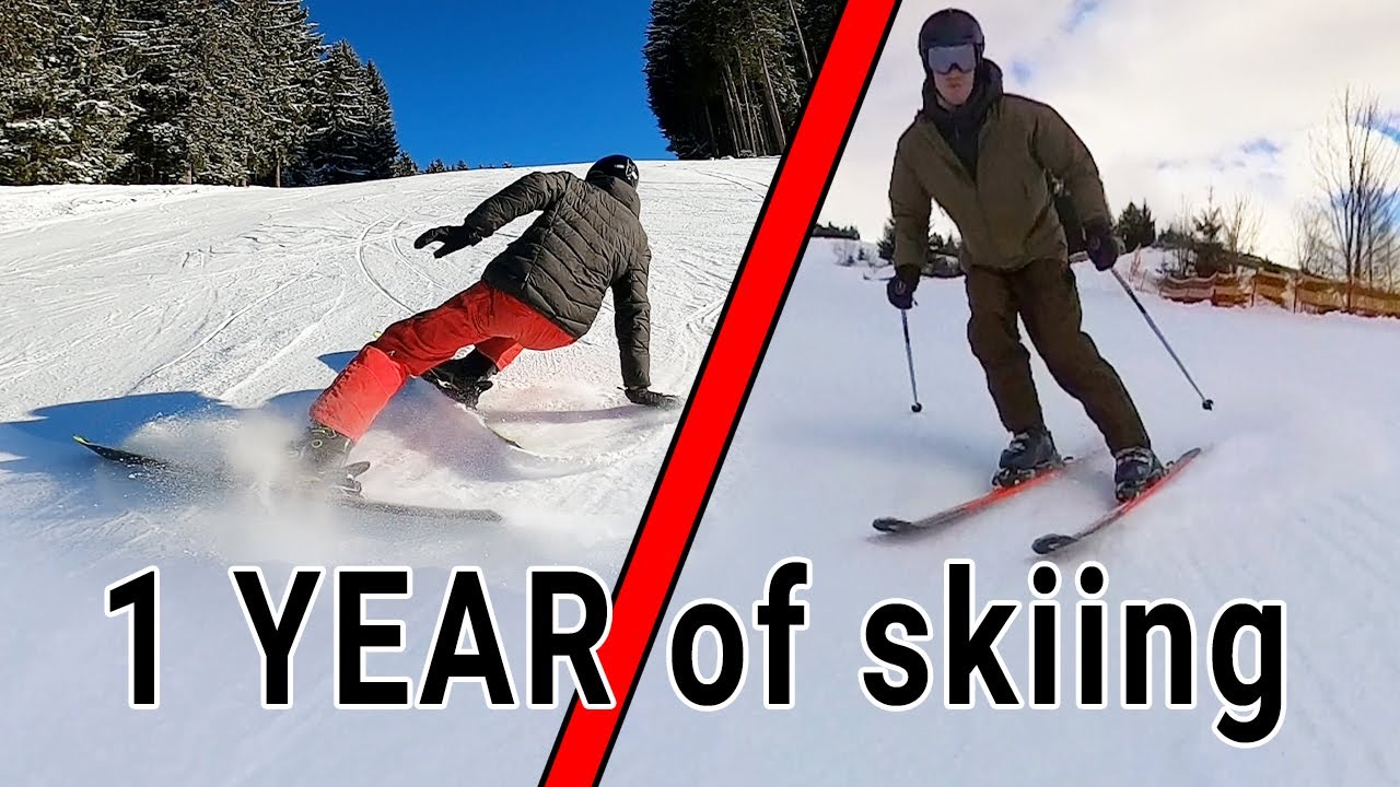 Learning how to Ski - 1 year progression