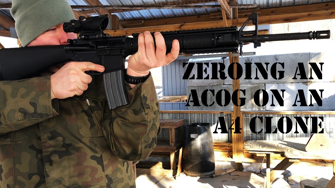 Пристрелка Trijicon ACOG к клону M16A4