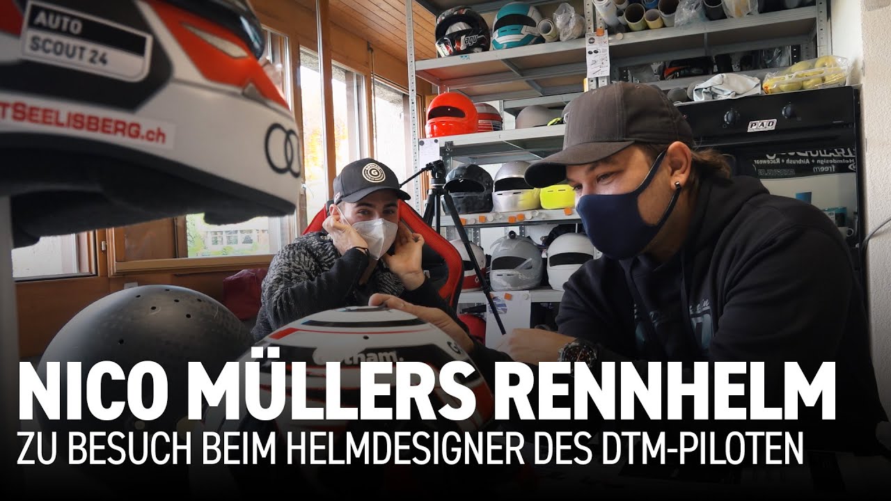 DTM-Pilot Nico Müller und sein Rennhelm