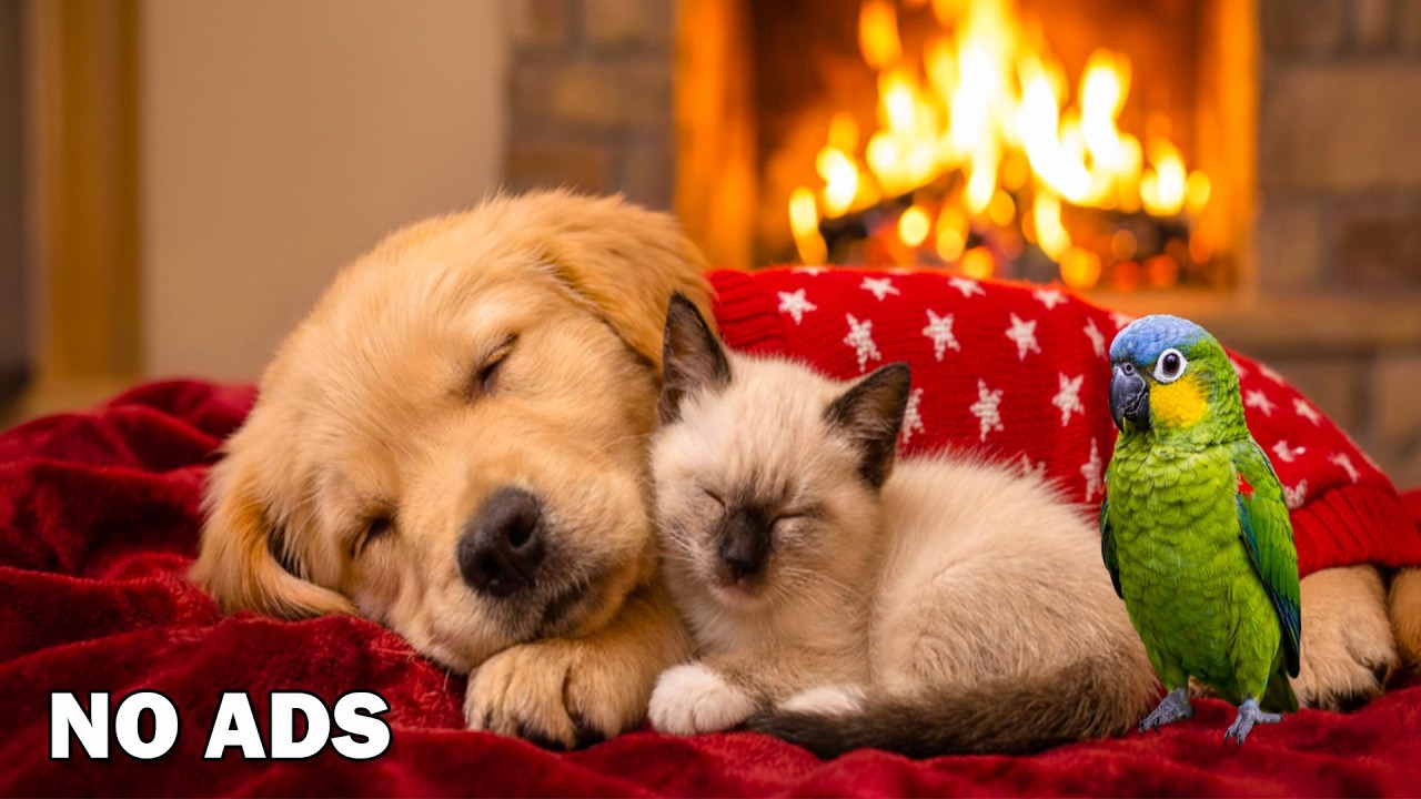 Dog TV • Cat TV 🐶😺 - Bird Visit 🐦12 Hours of Sleep Music🎶 Anti-Separation Anxiety Relief💖Sleep Music
