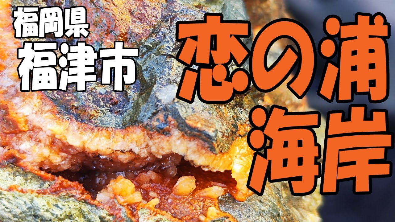 赤沸石､赤メノウと珪化木 がいっぱい‼【福岡県 福津市･恋の浦海岸】秘密のルートで､秘境くぐり岩近くにも行ってみた！