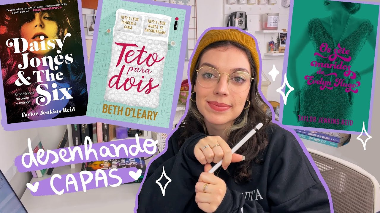 RECRIANDO CAPAS DE LIVROS QUE VOCÊS PEDIRAM! com ilustração digital ✨