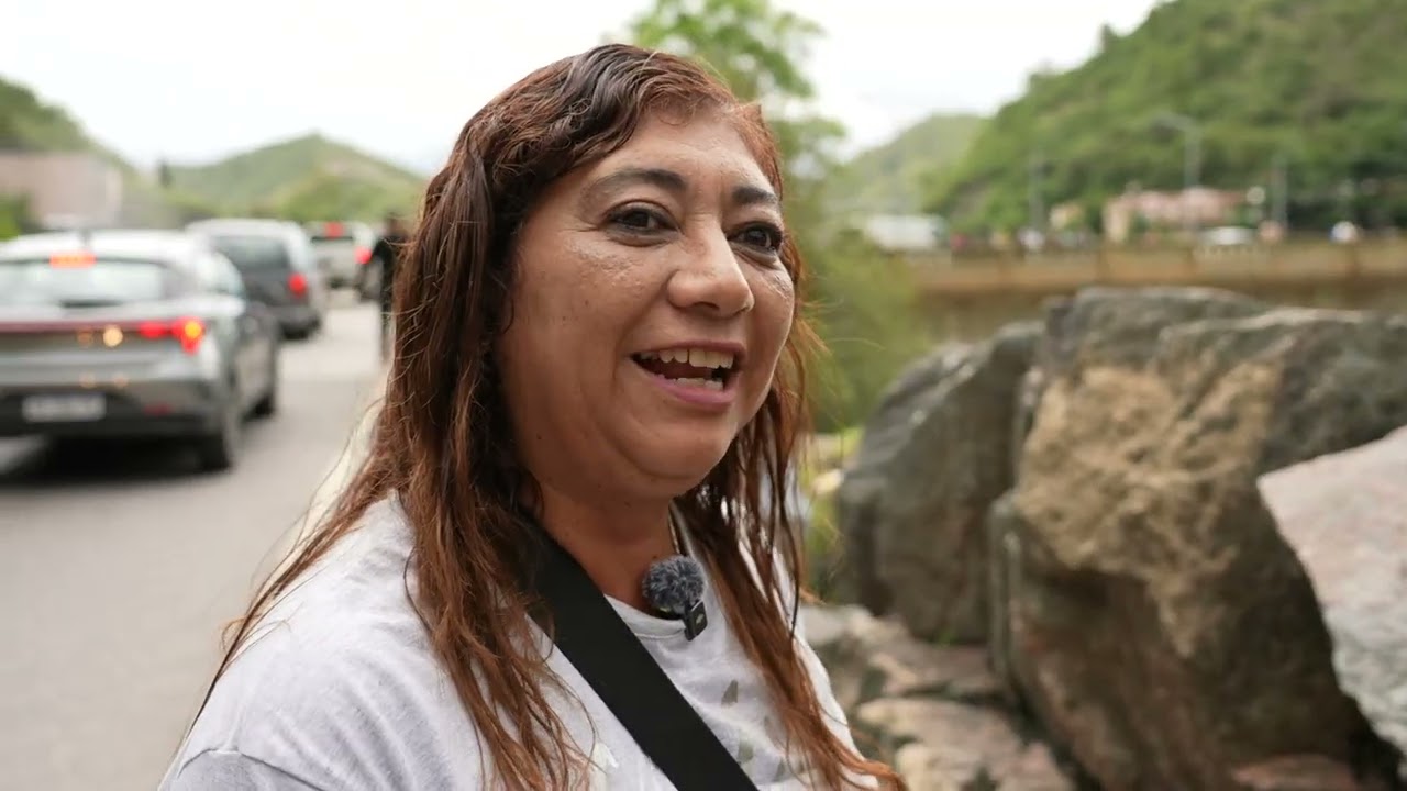 Dique San Roque: apareció la “Cola de Novia”, un clásico que no pasa de moda. 