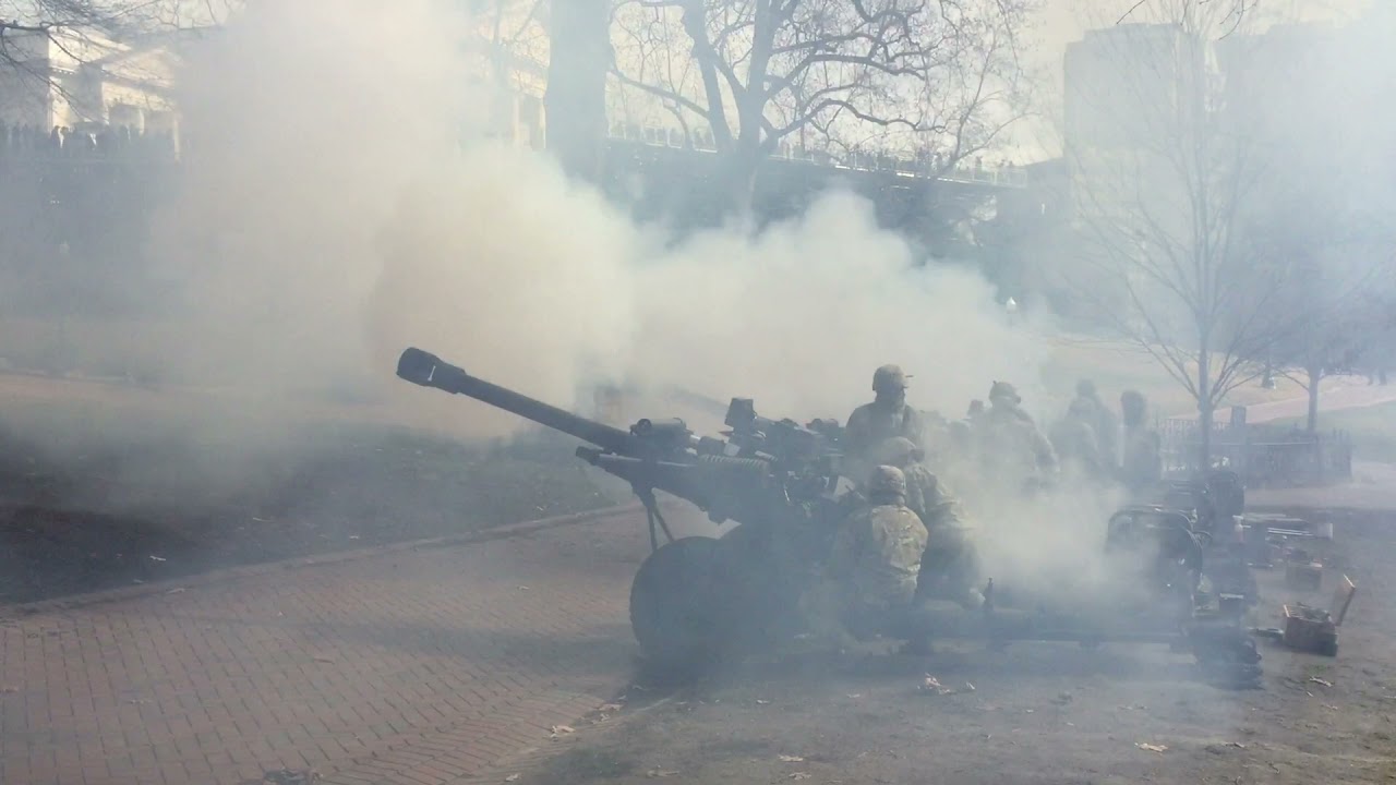 VNG Soldiers fire 19-gun salute at 73rd Governor's Inauguration