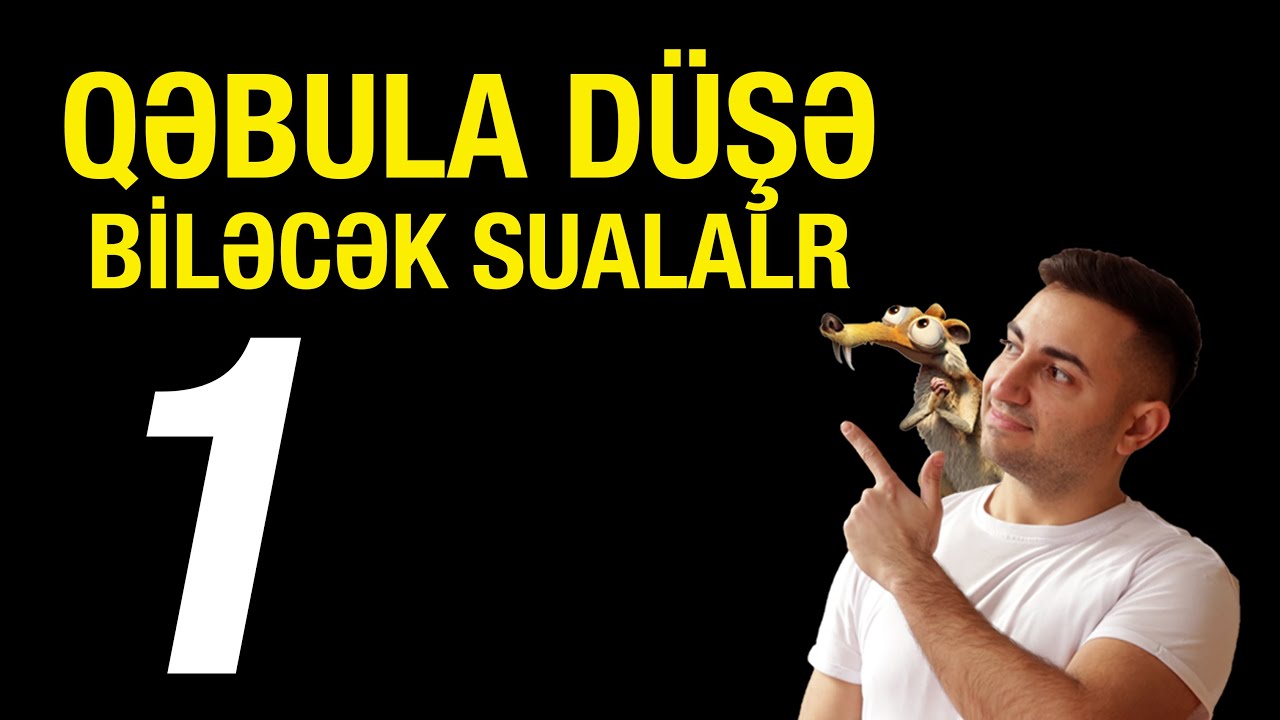 Qəbula Təkrar Düşə Biləcək Suallar 1