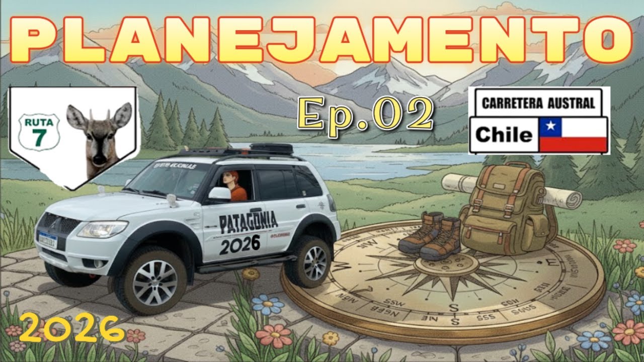 PAJERO TR4 4X4 – PLANEJAMENTO CARRETERA AUSTRAL RUTA7 - Ep.02 Ano03 -  
