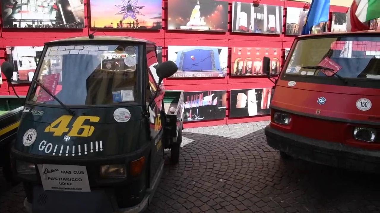 I 50 anni dell'Ape, il raduno e la partenza da Pontedera