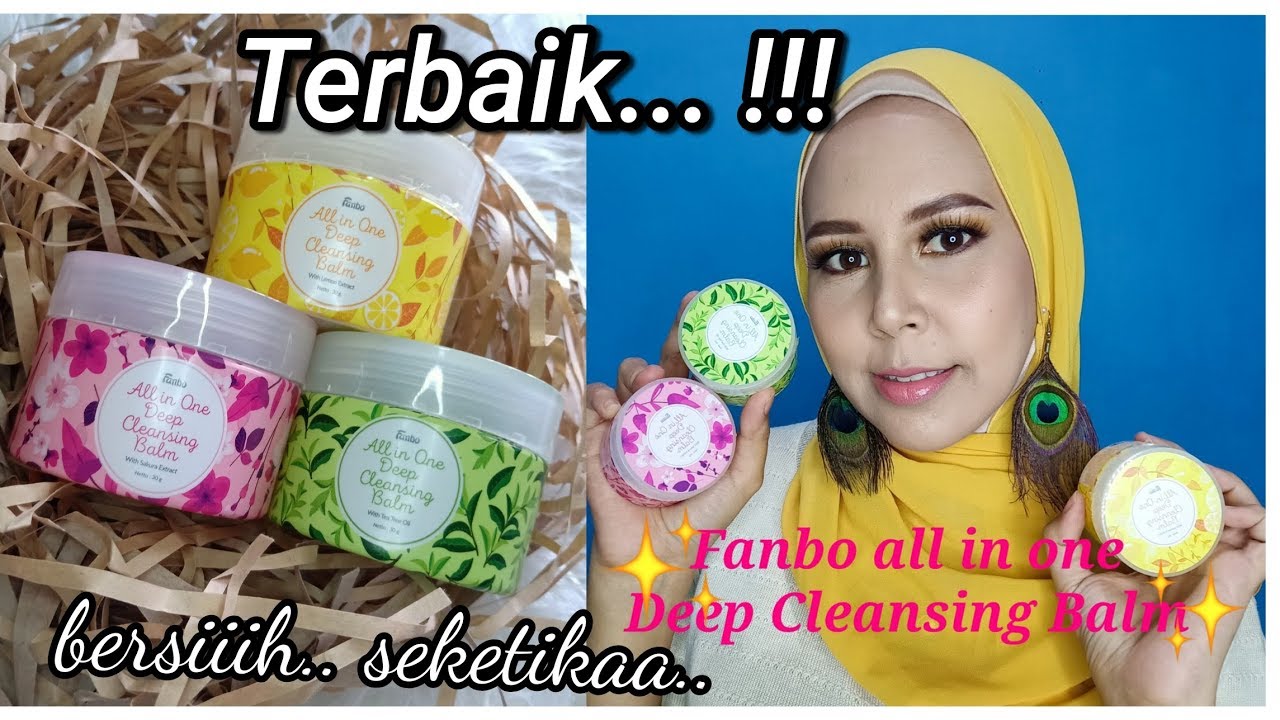 Cleansing balm fanbo | cleansing balm termurah | pembersih makeup acne & sensitif skin
