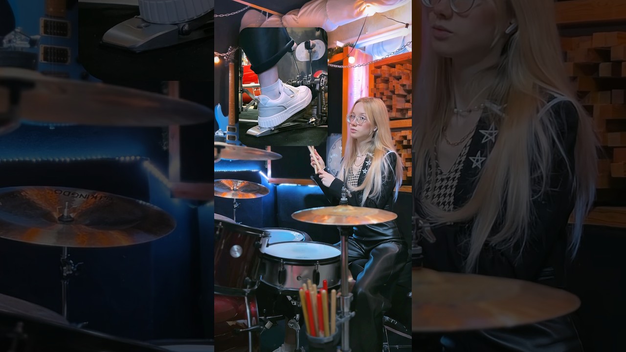 heel-toe bass drum technique ✨