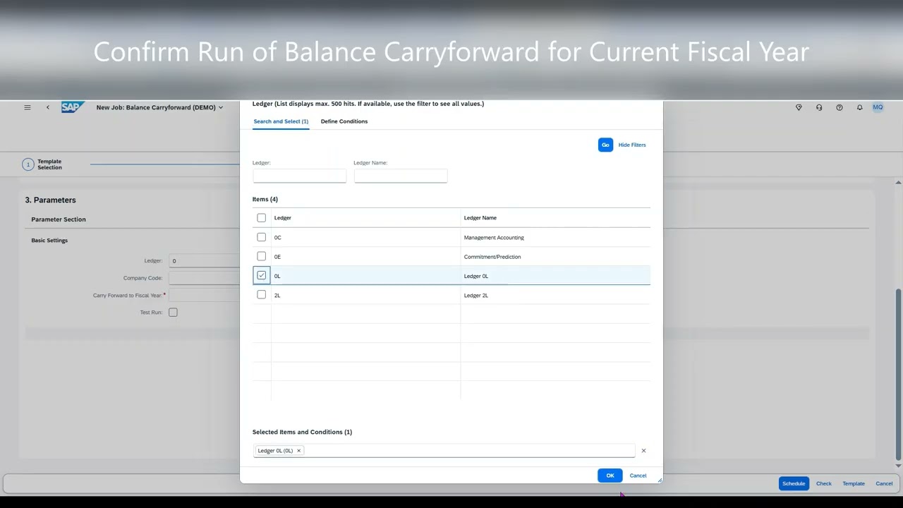 J62 - Confirm Run of Balance Carryforward for Current Fiscal Year
