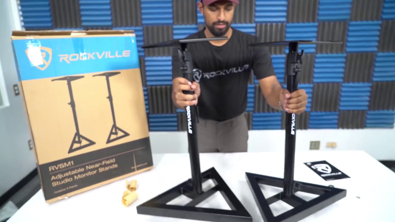 How to Assemble the  Rockville RVSM1 Studio Monitor Stands TUTORIAL