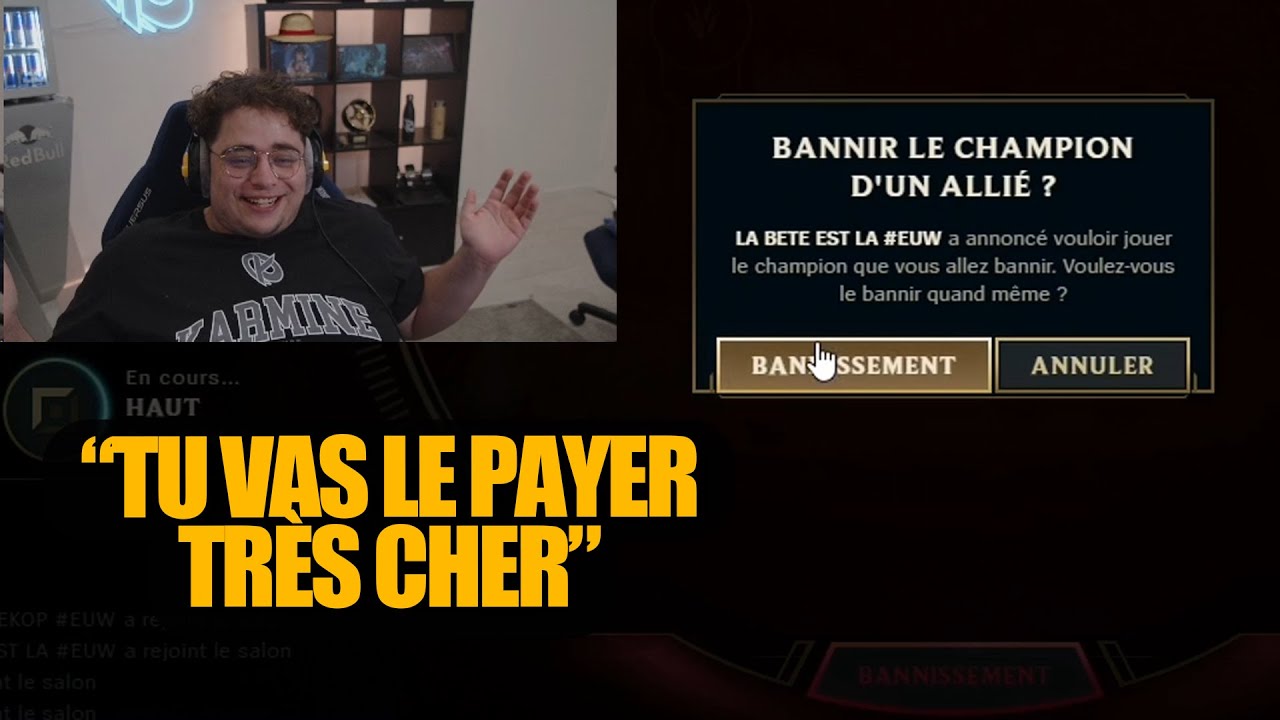 Kameto ban le champion de Riiipp sur LOL